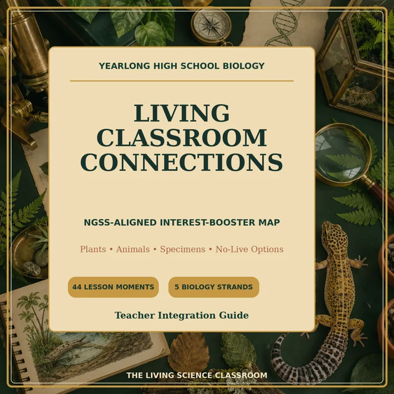 Living Classroom Connections illustrated botanical field notebook cover